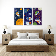 Space Wall Art, Set Of 3