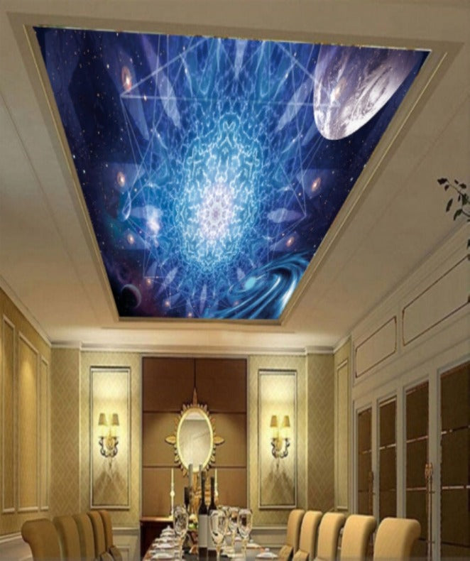 Solar Stars Ceiling Wallpaper for wall