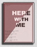 Here With Me Art