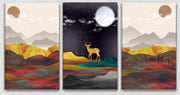 Deer Inspired Wall Art 3, Set Of 3