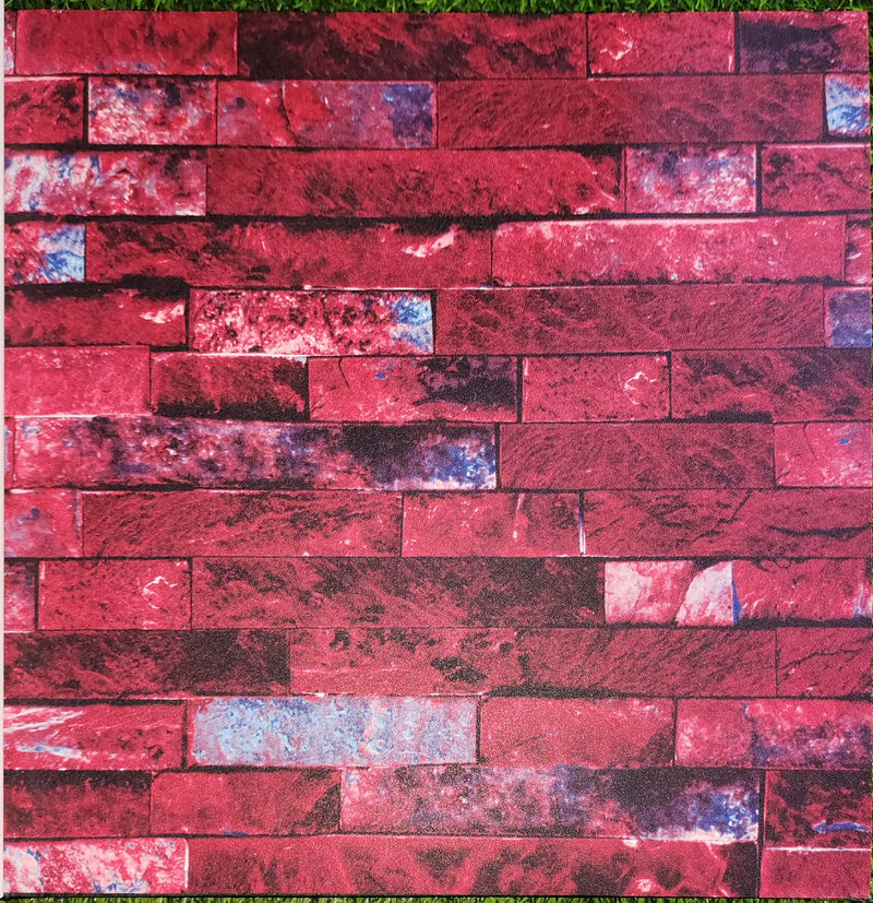 Heavy Vinyl Brick Patterned Wallpaper