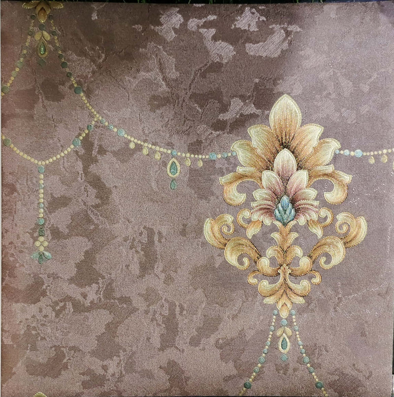 Luxurious Decorative Flower Pattern Wallpaper
