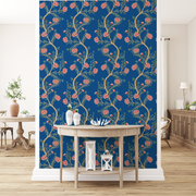 Floral Pattern Chinoiserie Wallpaper