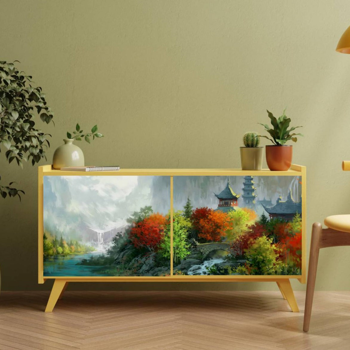 Asian Oriental Trees Sticker