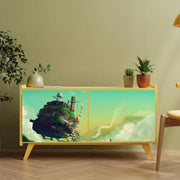 Laputa Floating City Sticker