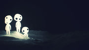 Three White Ghost Sticker