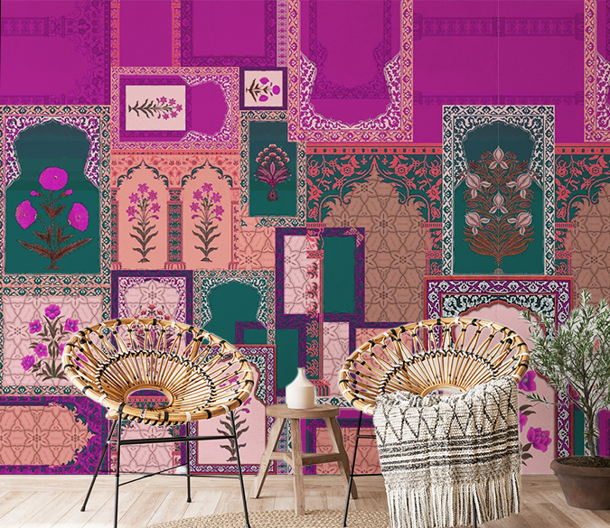 Gulabi Jaipur Print Wallpaper