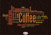 Coffee Names For Cafe wall covering