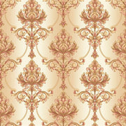 Shine Damask Straight Florral Pattern