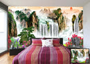 Rocks and Waterfall wall covering