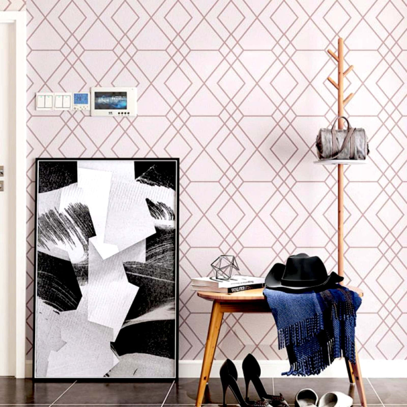 Geometric Pattern Wallpaper Roll