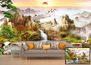 Forest Sunset wall covering