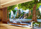 Forest and Waterfall wall covering