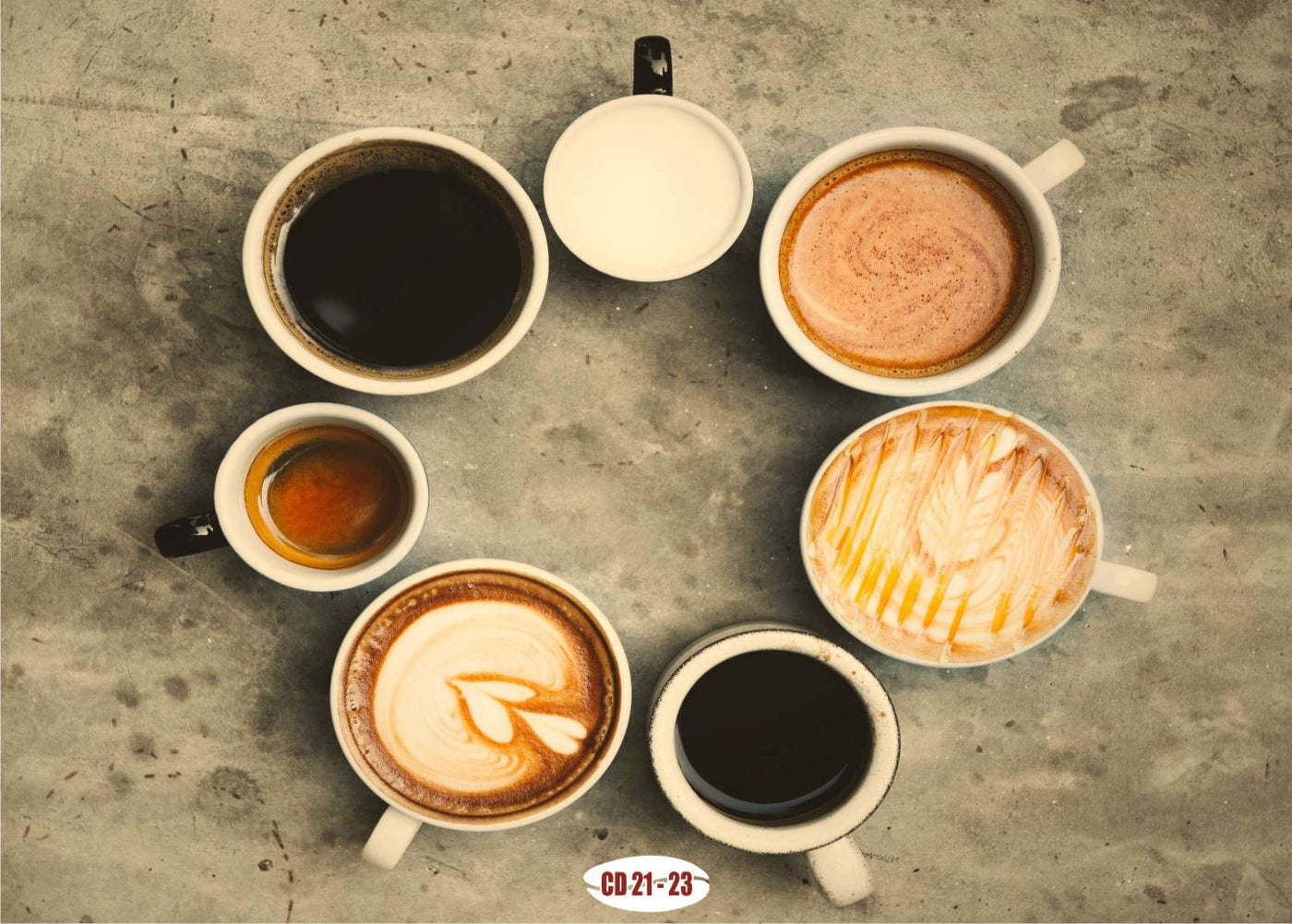 Coffee mug in Circle wall covering