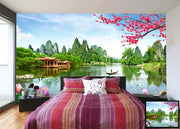 Beautiful Pond wall covering