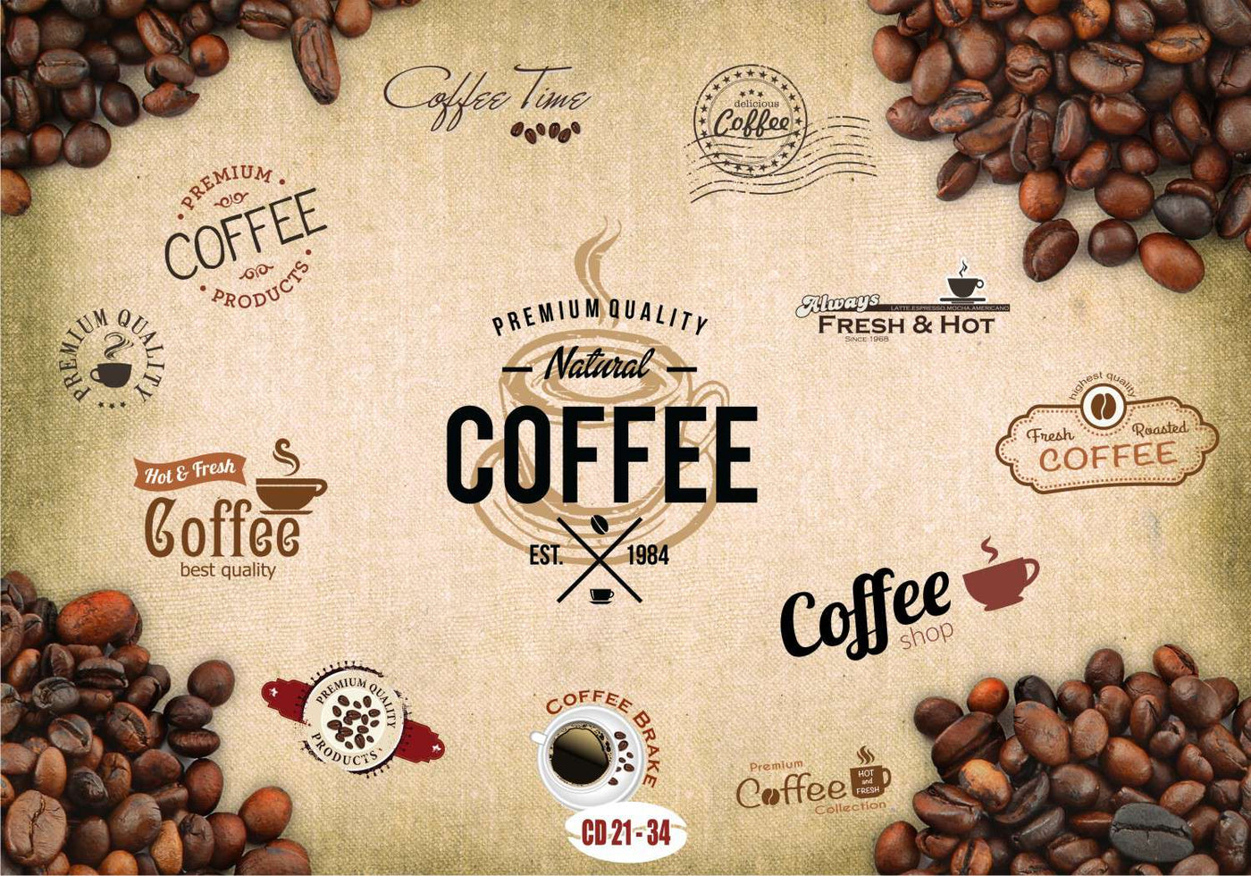 Coffee Time wall covering