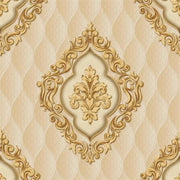 Shine Foam Damask Wallpaper Roll