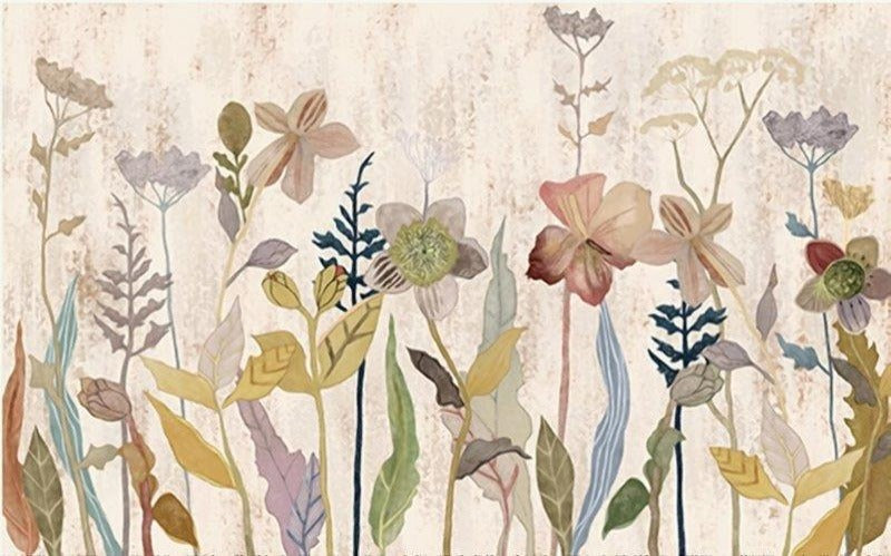 Flowers Water Art wall covering