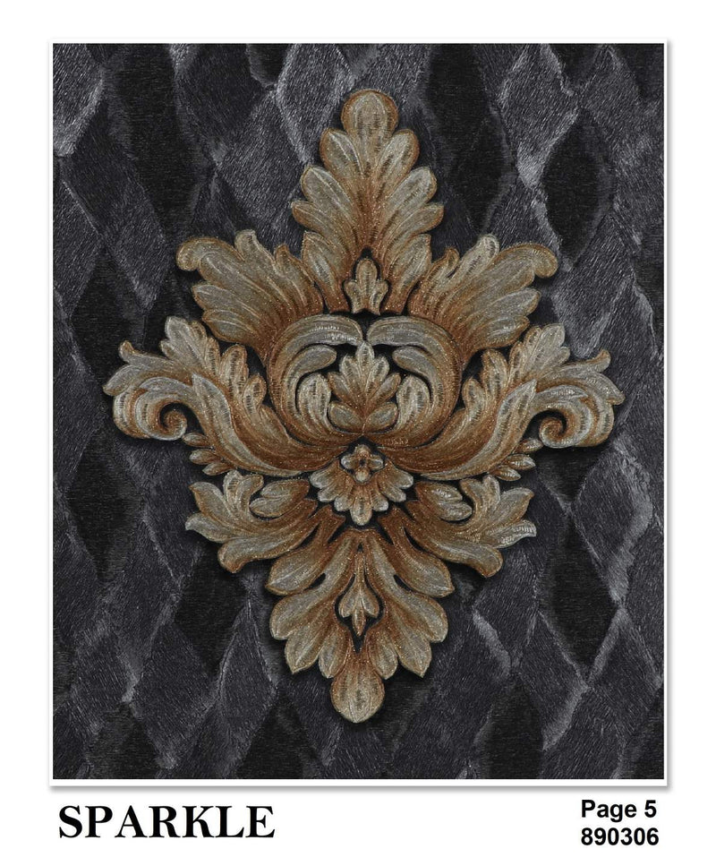 Sparkle Damask Wallpaper Roll