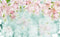 Pink Flowers wall covering