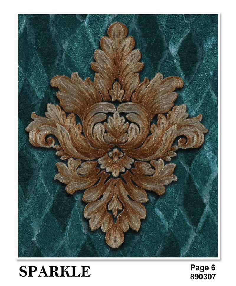 Sparkle Damask Wallpaper Roll