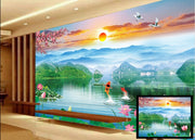 Sun Rise Landscape wall covering