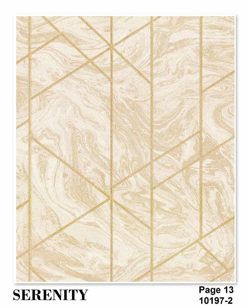 Serenity  Geometric Pattern Wallpaper Roll