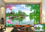 Bridge Crossing the water wall covering