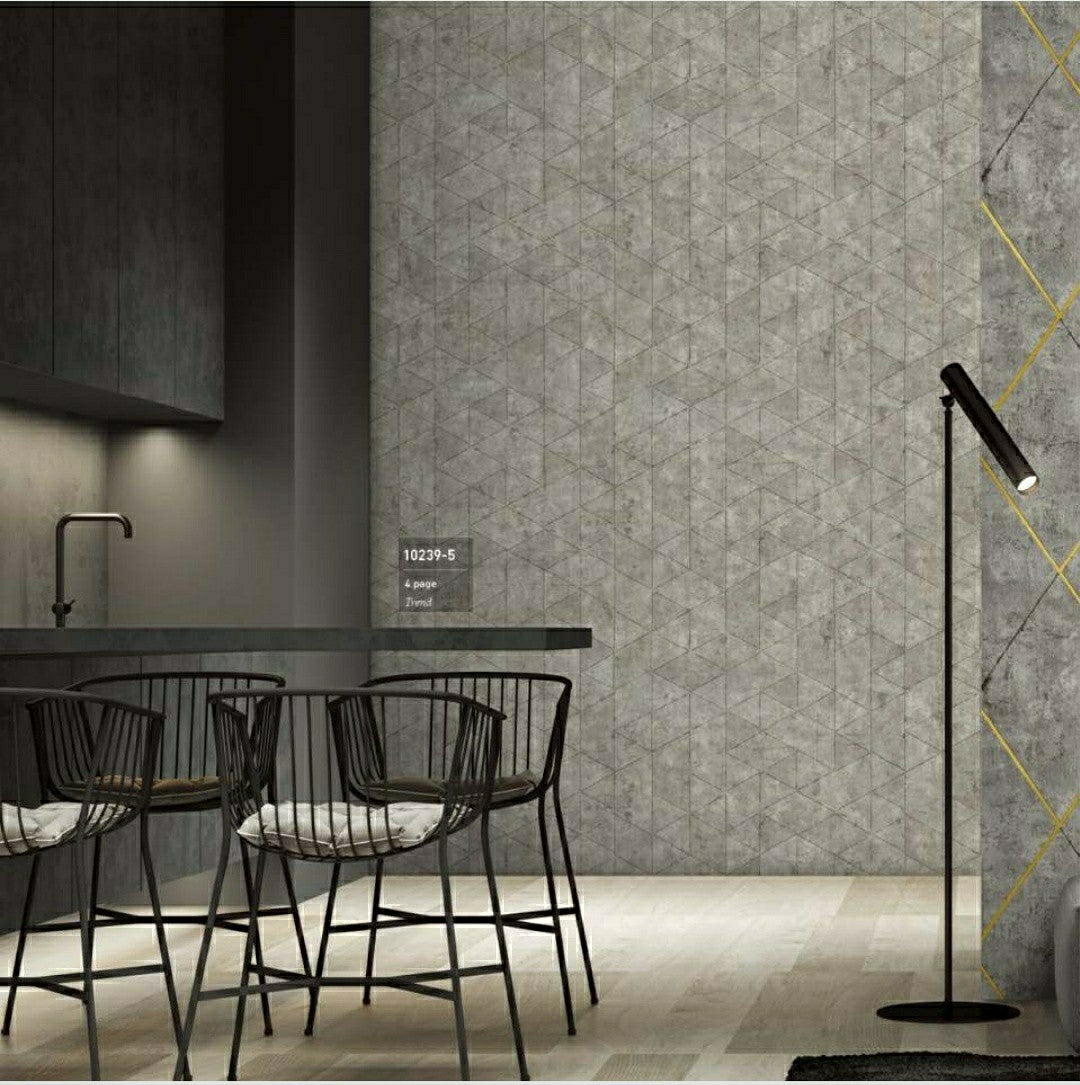 Geometric Pattern Thin Line Wallpaper Roll