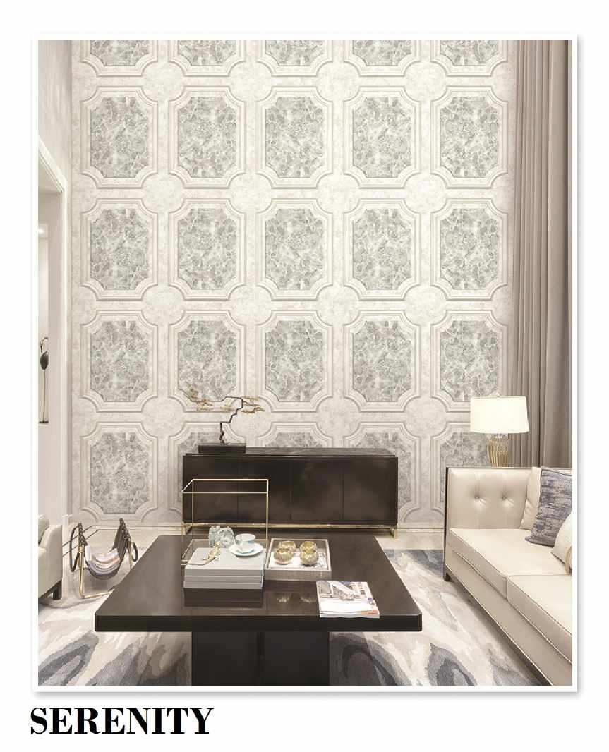Serenity  Marble Look Wallpaper Roll