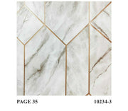 Marble Look Geometric Pattern Wallpaper Roll