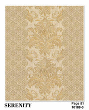 Serenity Vertical Damask Wallpaper Roll