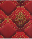 Modern World Leather Damask Look Wallpaper Roll