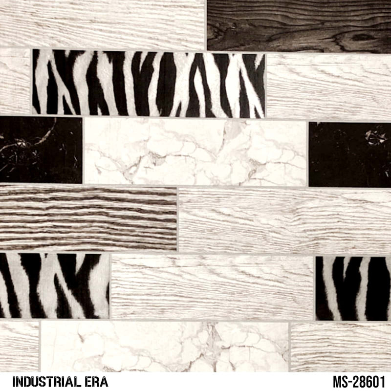 Zebra Pattern On Wooden Planks