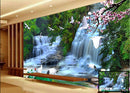 Waterfall landscape wall covering