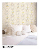 Serenity Colourful Damask Wallpaper Roll