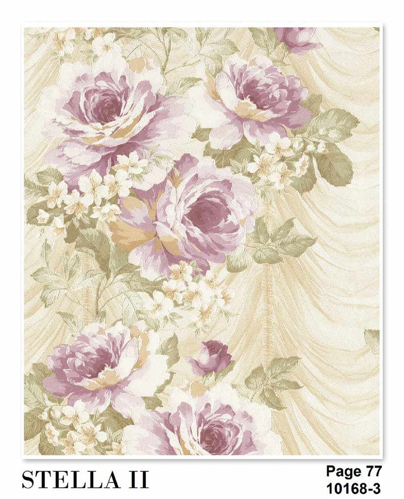 Stella Rose Flower Wallpaper Roll