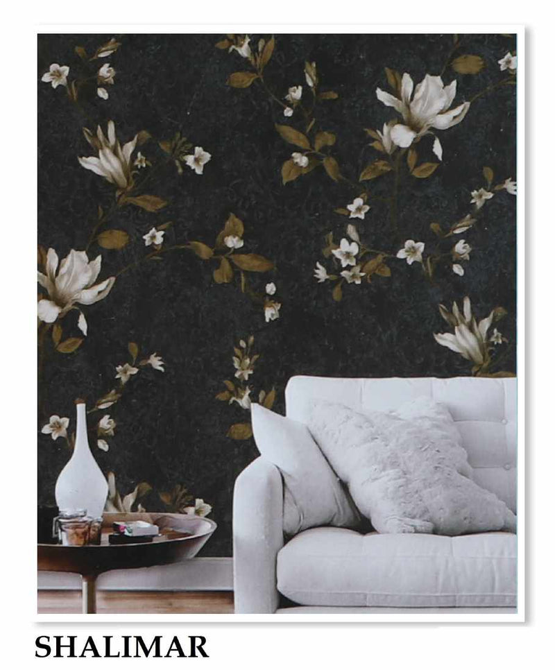 Shalimar White Flower Wallpaper Roll