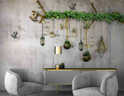 3D Decorative Grey Wallpaper for Wall