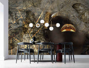 3D Decorative Face Wallpaper for Wall