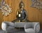 3D Decorative Brown Background Buddha Wallpaper for Wall