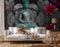 3D Decorative Black Background Buddha Wallpaper for Wall