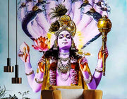 3D Decorative Lord Krishna Wallpaper for Wall