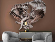3D Decorative Lady wallpaper for wall