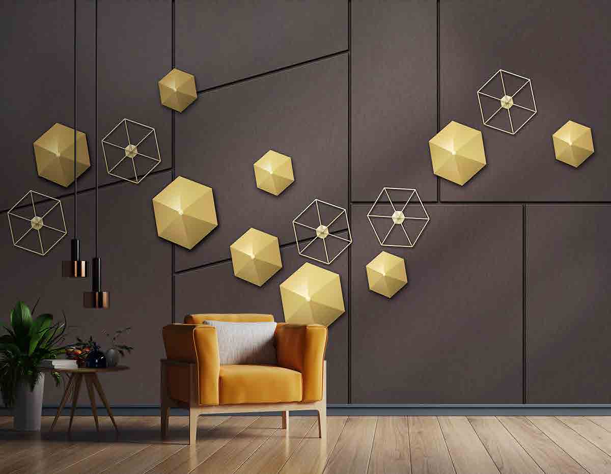 3D Decorative Sofa Wallpaper for Wall