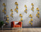 3D Decorative Golden Leaves Wallpaper for Wall