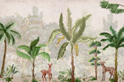 Animal green day wallcovering