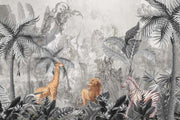 Wild tropical forest wallcovering