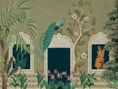 Arches of Peacock Wallpaper