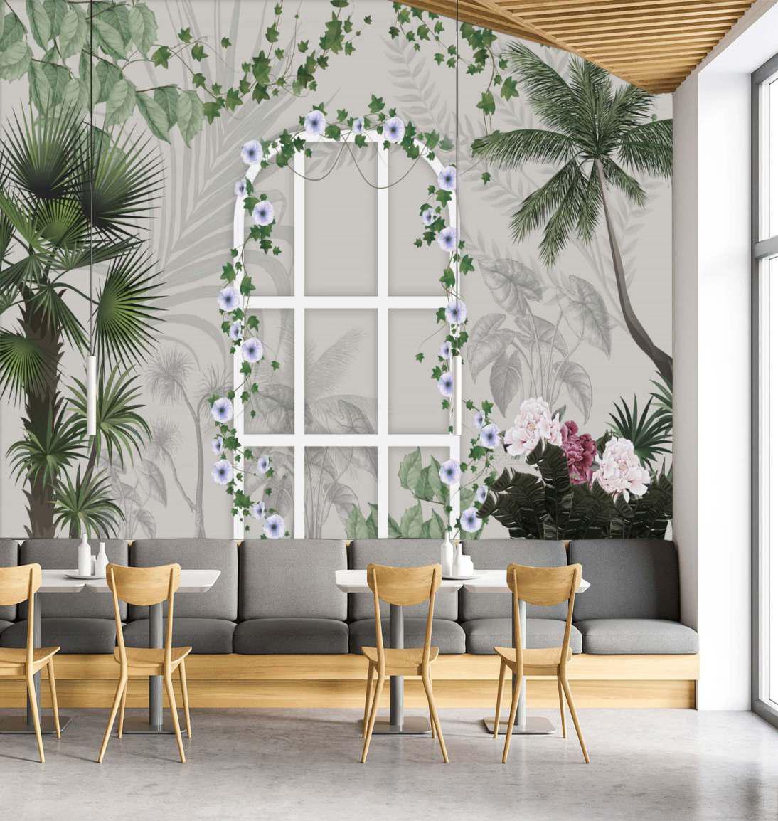 Arch window tropical